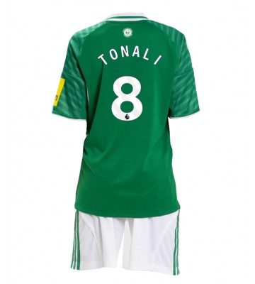 Newcastle United Sandro Tonali #8 Udebanetrøje Børn 2025-26 Kortærmet (+ Korte bukser)